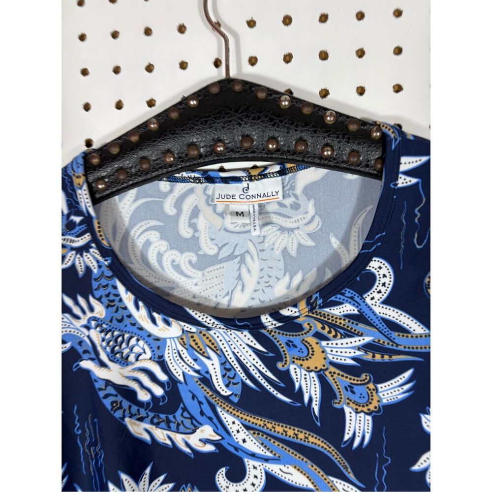Jude Connally scoop neck printed short sleeve top size M - Picture 3 of 3